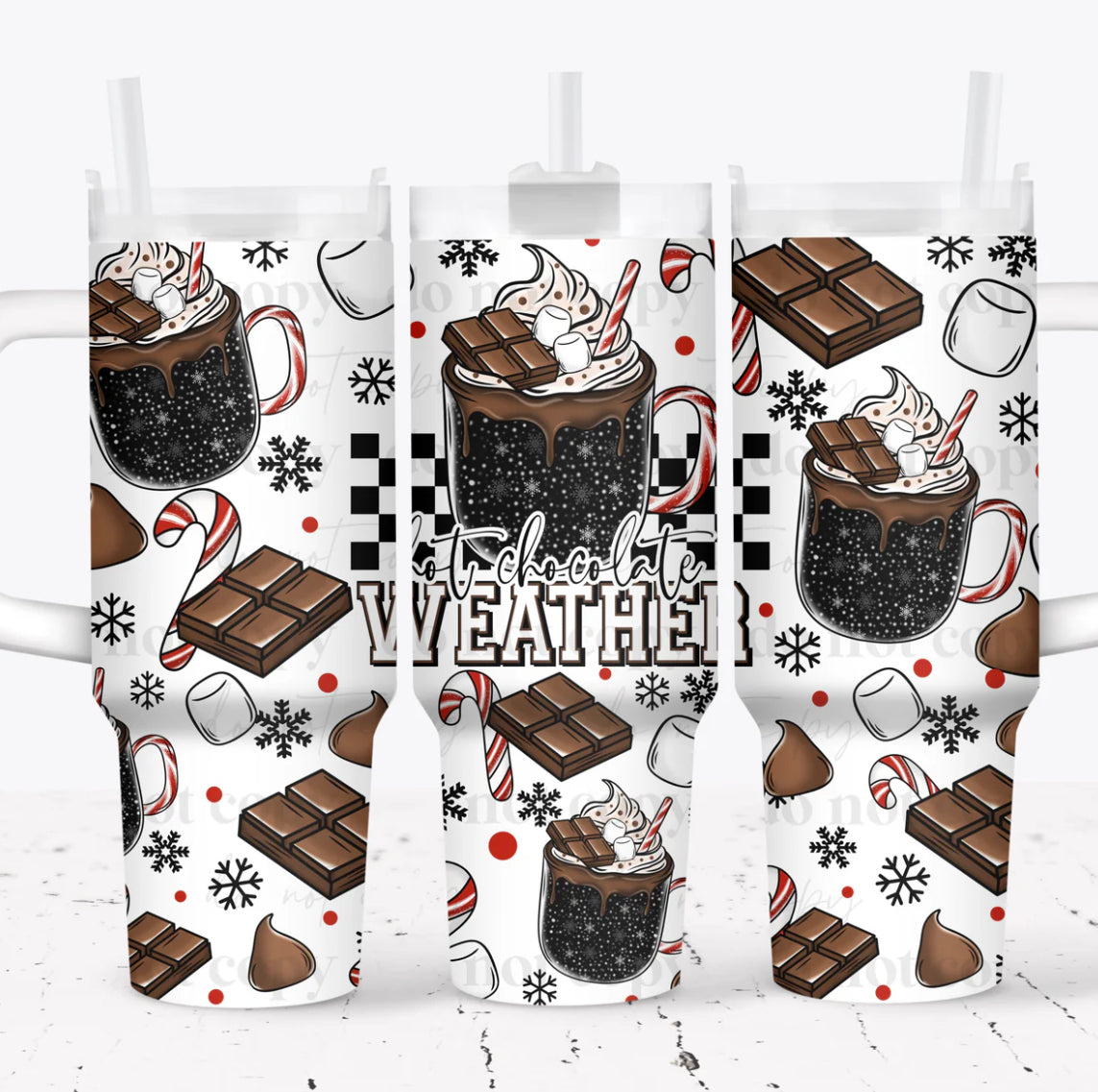 HOT CHOCOLATE WEATHER 40OZ TUMBLER