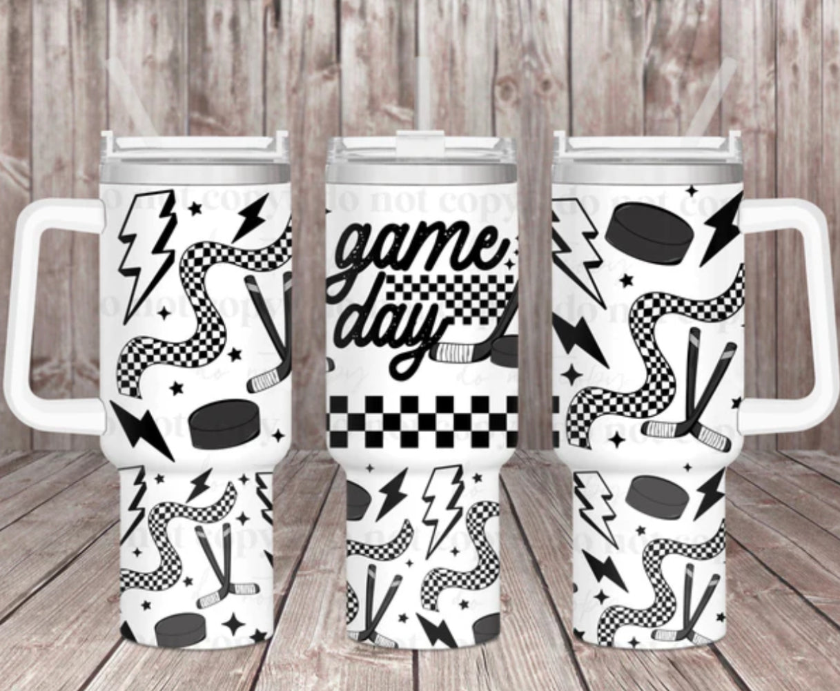 HOCKEY GAME DAY 40OZ TUMBLER