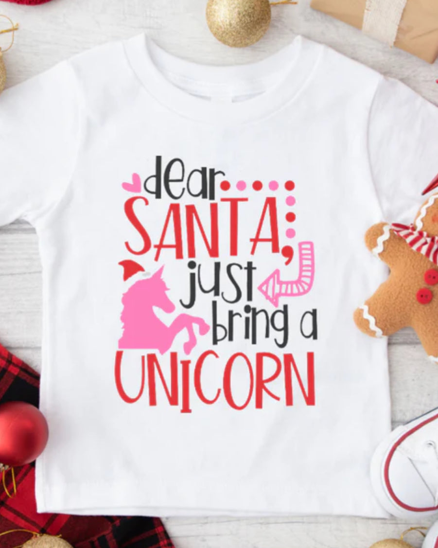 KIDS SANTA BRING A UNICORN