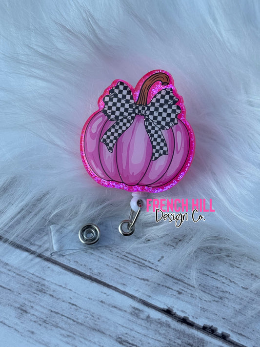 PINK PUMPKIN BADGE REEL