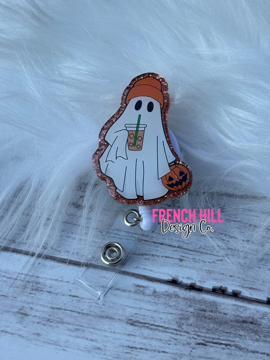 GHOST WITH COFFEE BADGE REEL